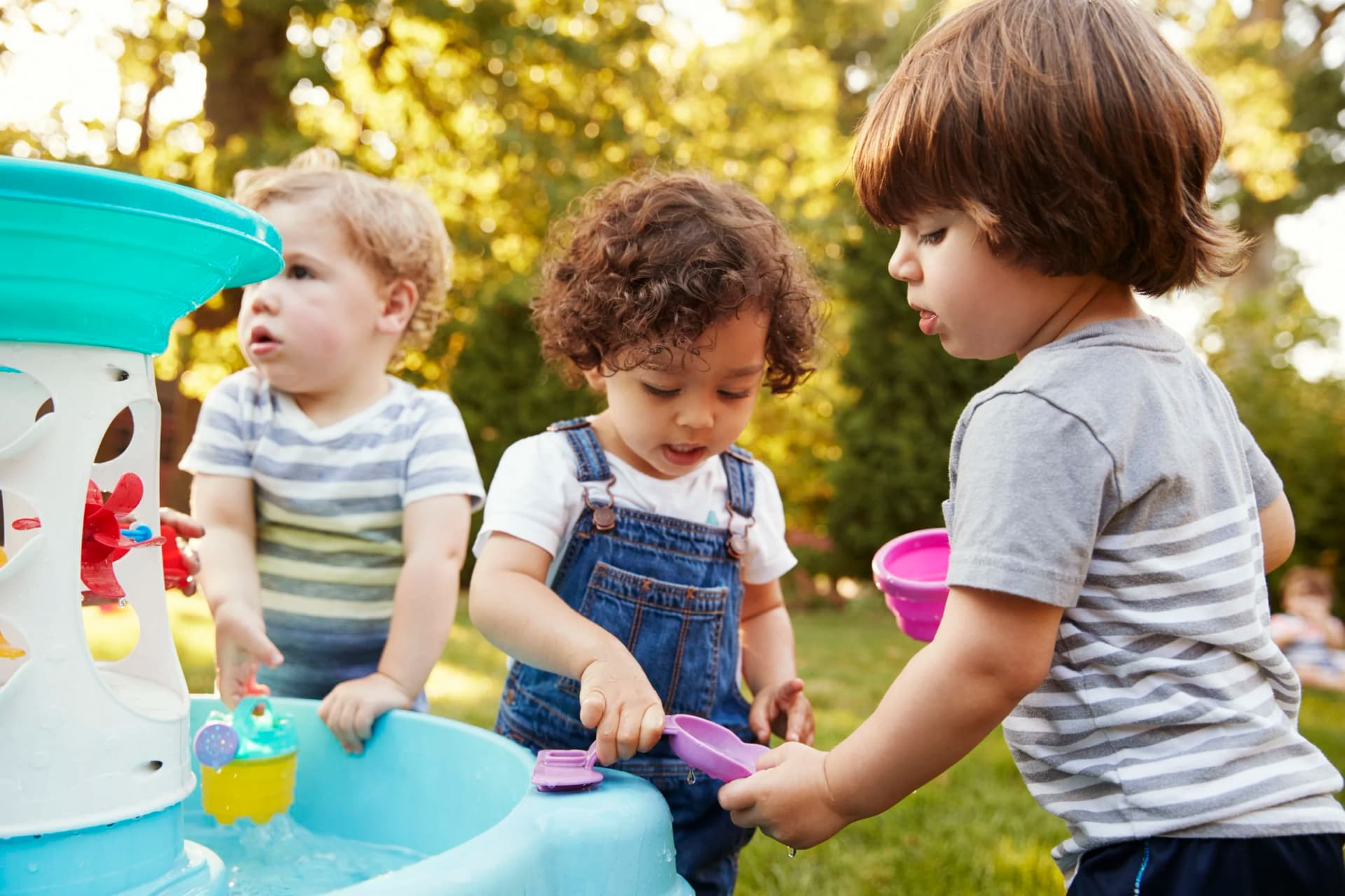 Children enjoying calm sensory play